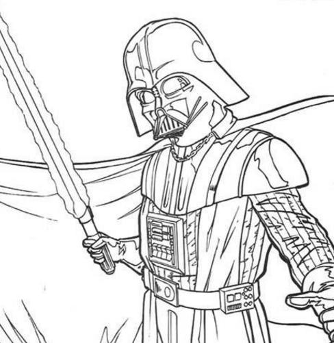 Darth Vader 35 For Kids Coloring Page
