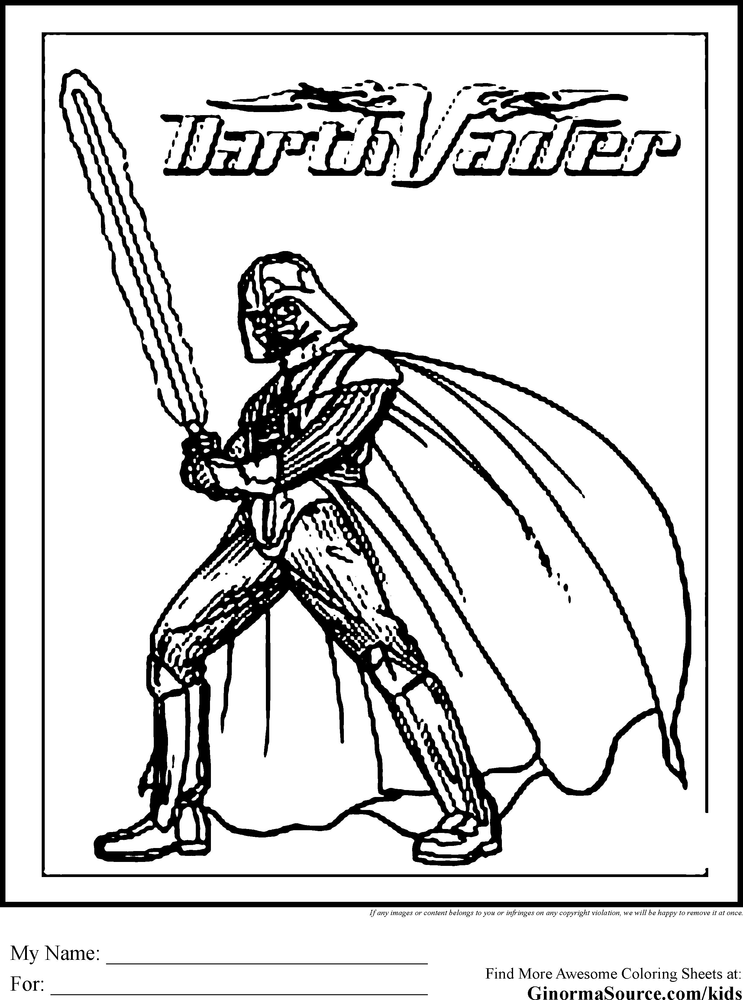 Cool Darth Vader 37 Coloring Page