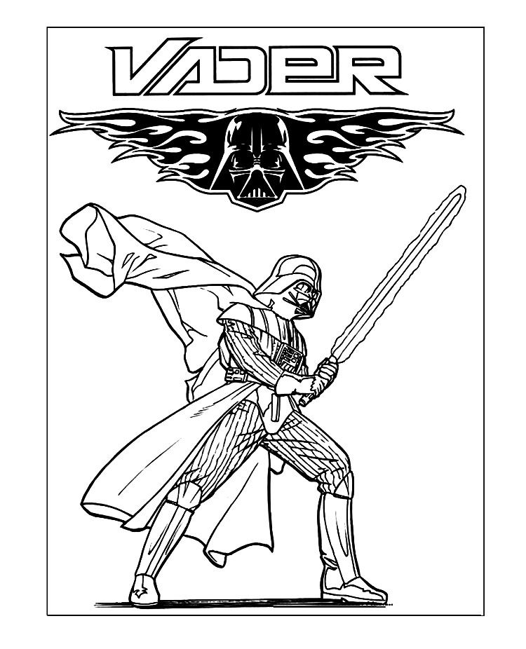 Darth Vader 47 For Kids Coloring Page