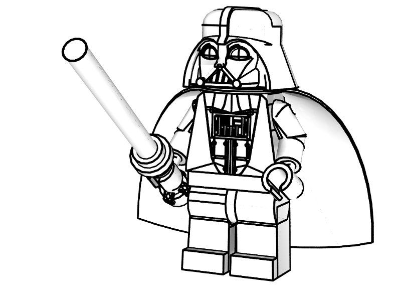 Darth Vader 8 For Kids Coloring Page