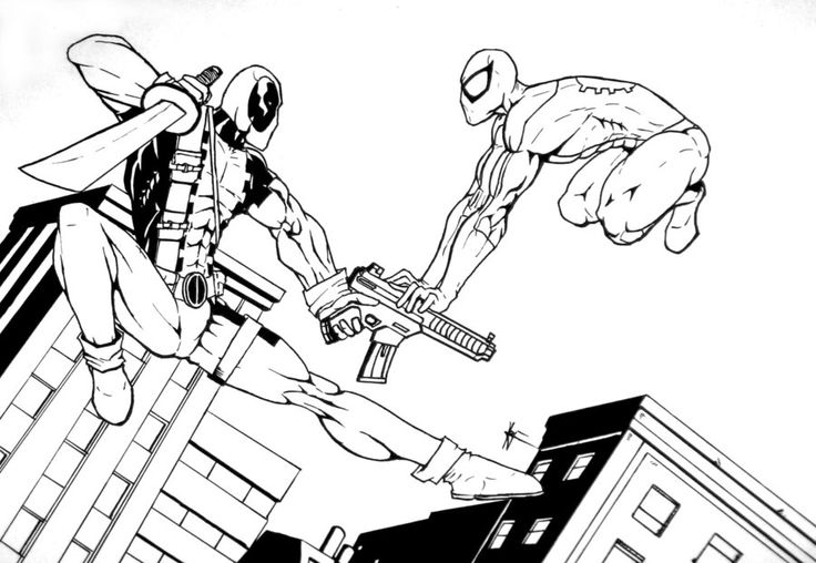 Deadpool 23 Cool Coloring Page
