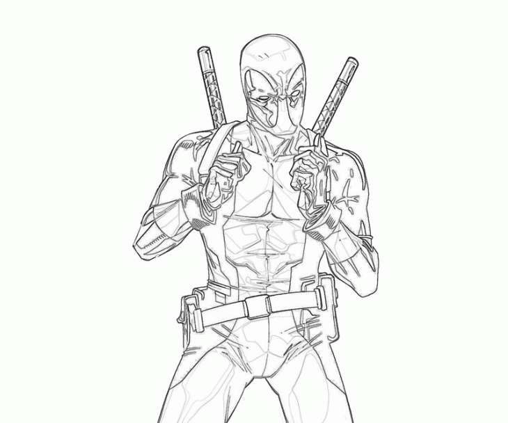 Deadpool 27 Cool Coloring Page