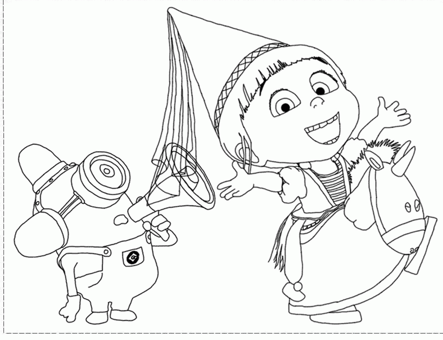 Despicable Me 16 Cool Coloring Page