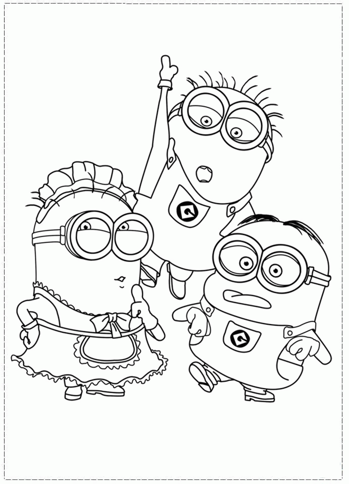 Despicable Me 4 For Kids Coloring Page