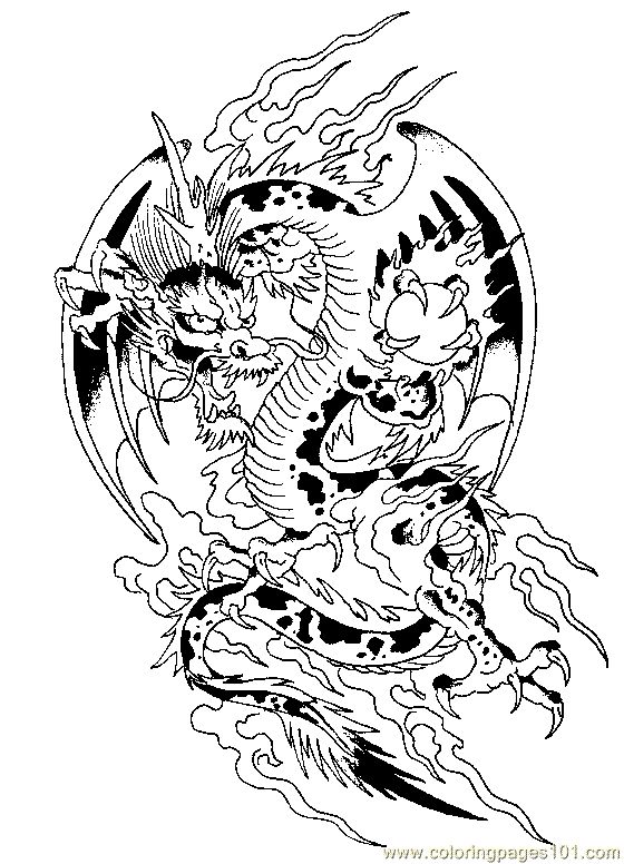 Detailed Dragon 20 Cool Coloring Page