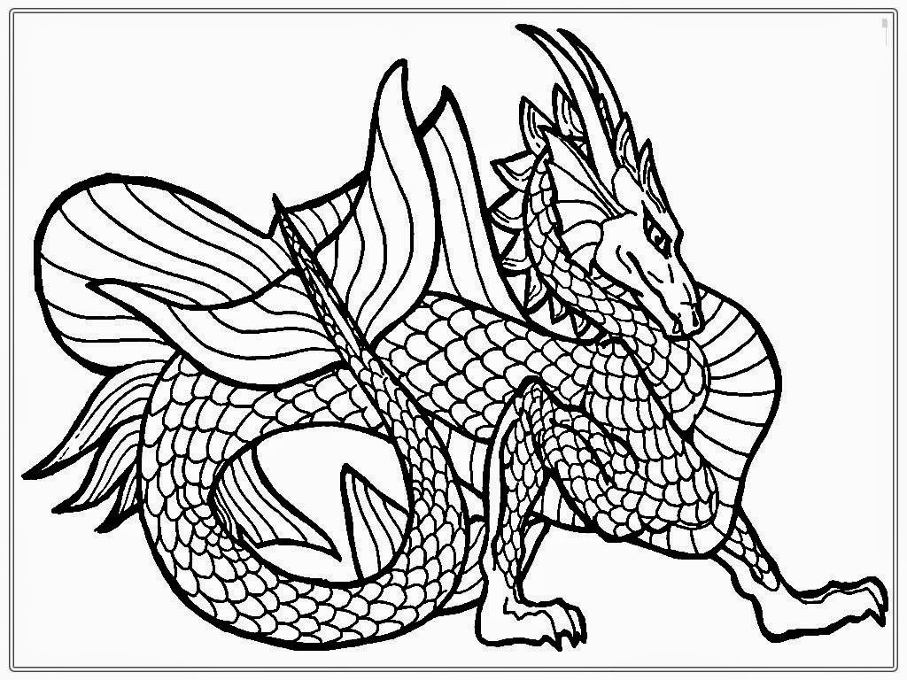 Detailed Dragon 26 Cool Coloring Page