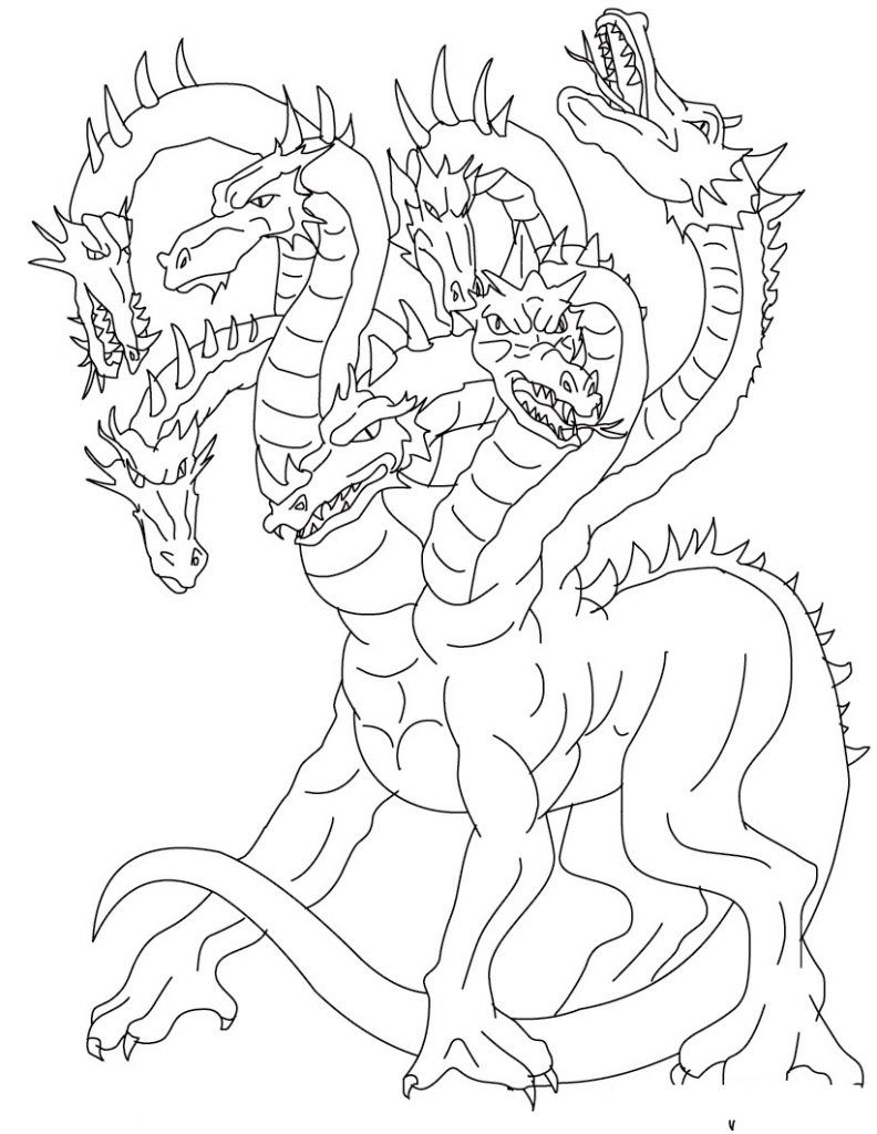 Detailed Dragon 31 For Kids Coloring Page