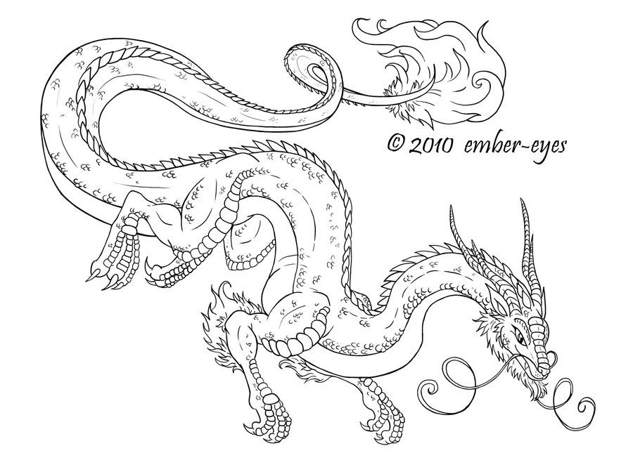 Detailed Dragon 32 Cool Coloring Page