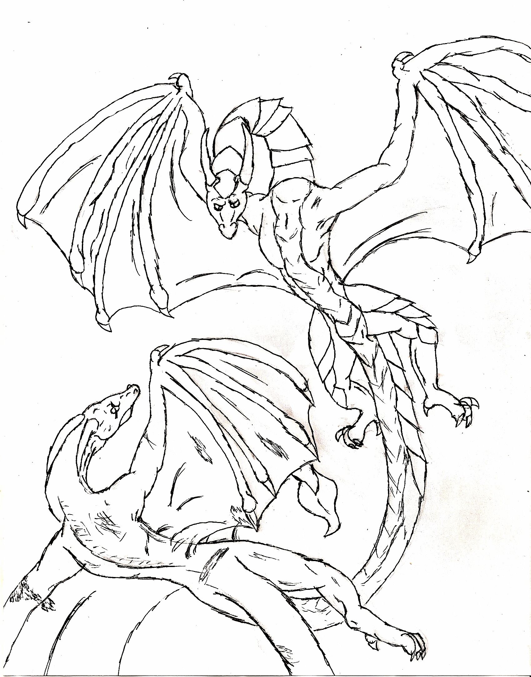 Detailed Dragon 34 Cool Coloring Page