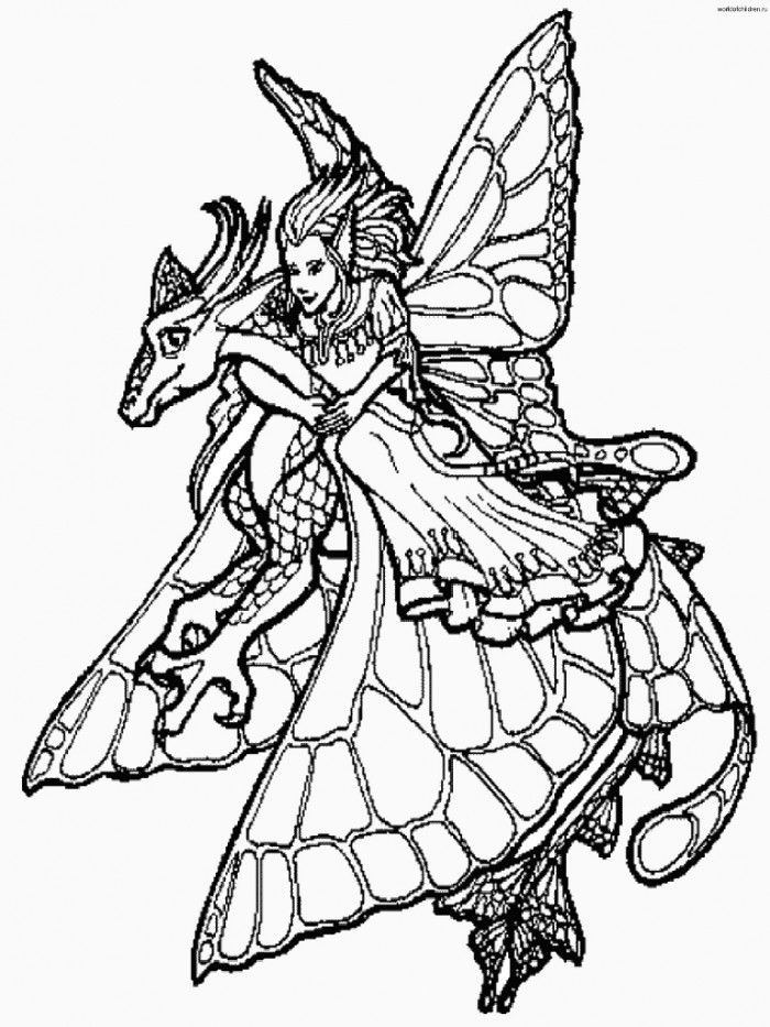 Cool Detailed Dragon 9 Coloring Page