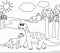 Dinosaur In The Sun For Kids