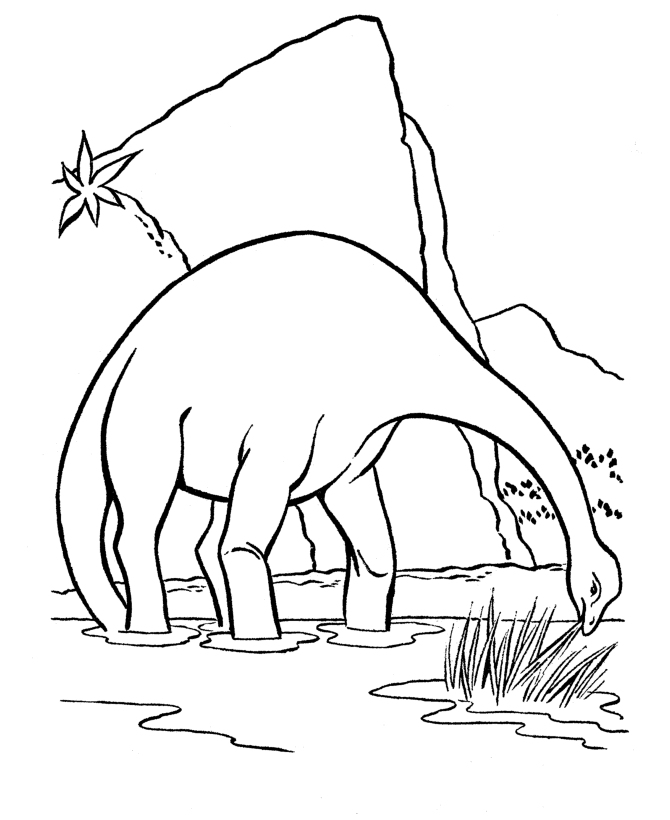 Cool Printable New Dinosaur Only Coloring Page