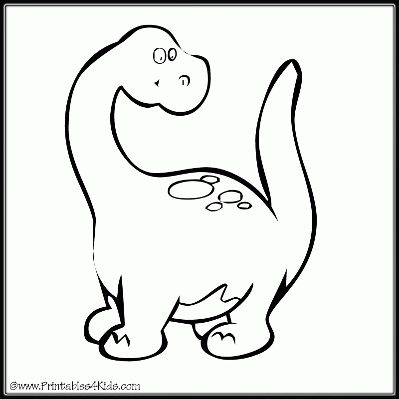 New Printable Dinosaur For Kid Cool Coloring Page