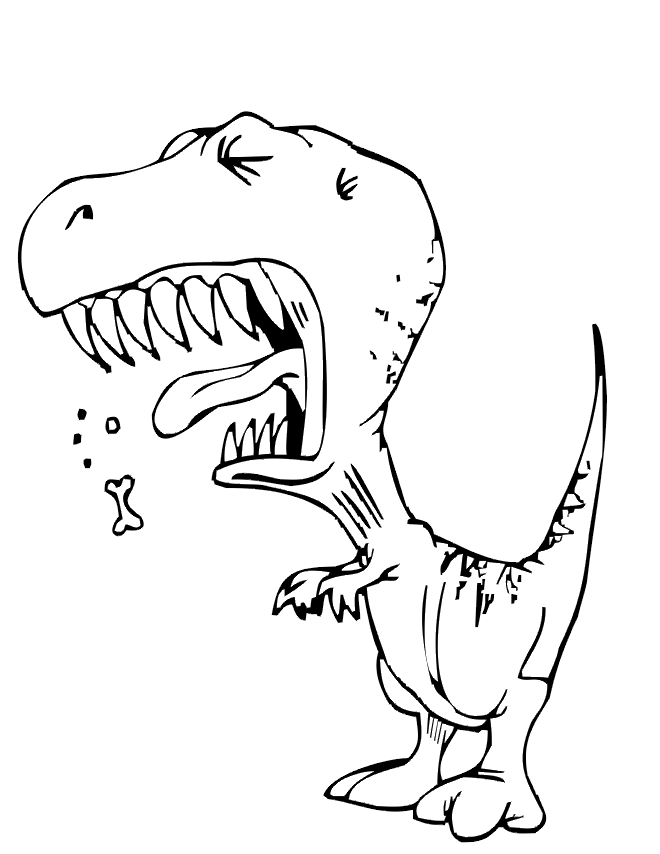 New Printable Dinosaur Cool Coloring Page
