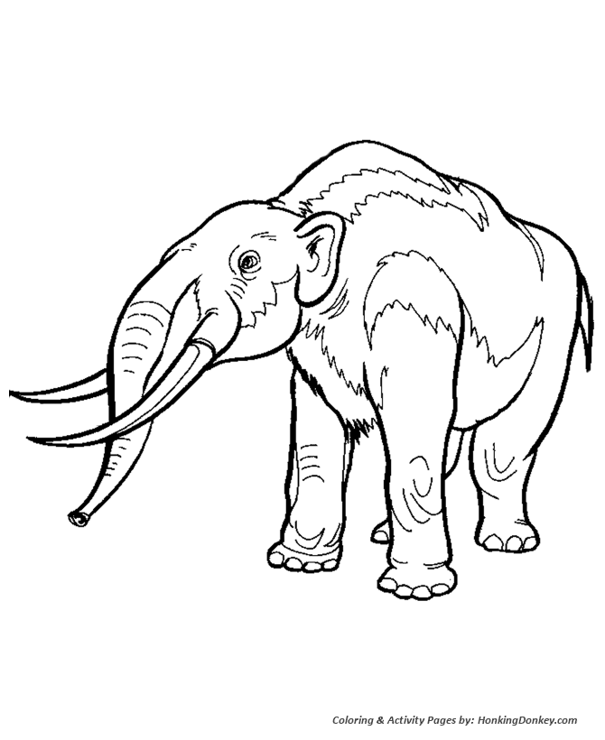 Cool New Dinosaur As Elephant Coloring Page