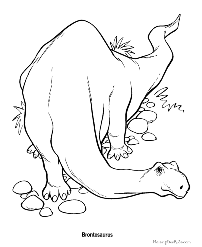 New Dinosaur Cool Coloring Page