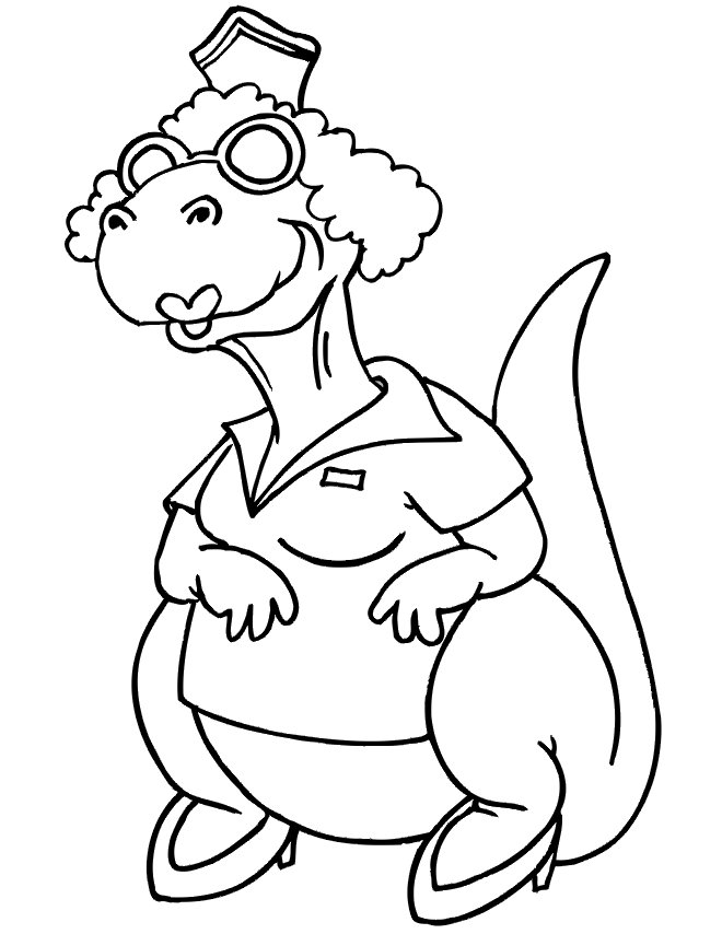 Old Dinosaur Cool Coloring Page
