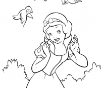 Cool Disney Snow White And Birds