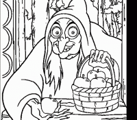 Cool Witch And Apple Basket