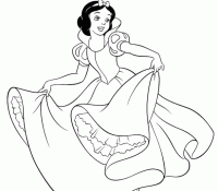Disney Snow White With Nice Dress Cool