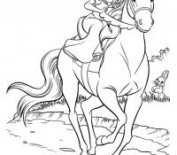 Disney Snow White Rides On Horse Cool