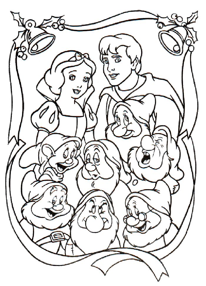 Disney Snow White S Family Cool Coloring Page