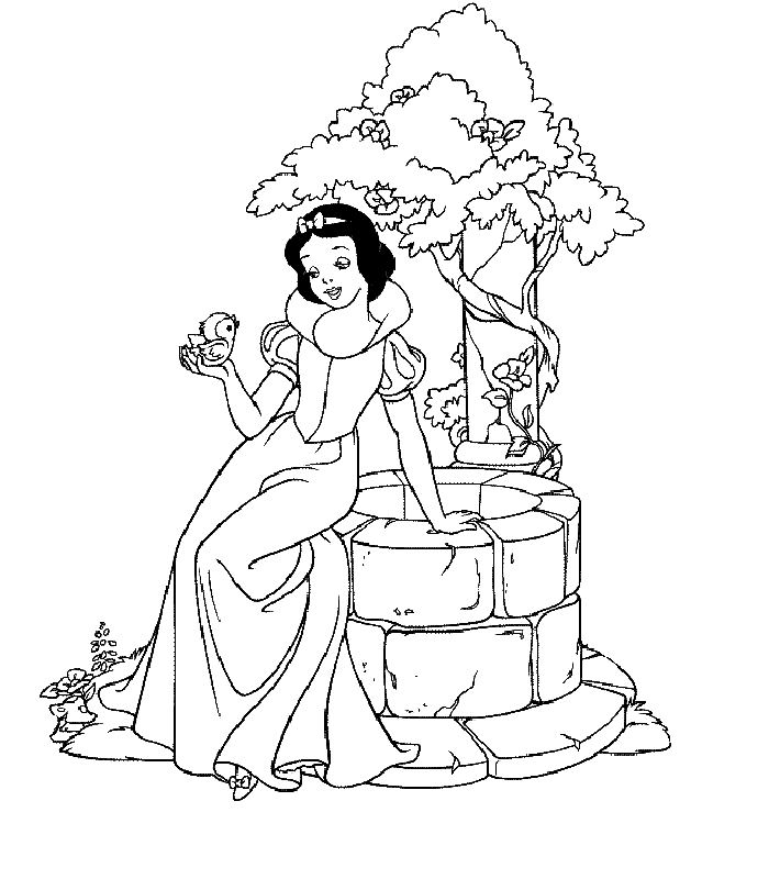 Disney Snow White 21 Cool Coloring Page