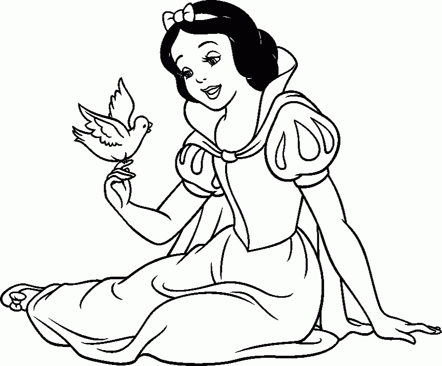 Cool Disney Snow White And Bird