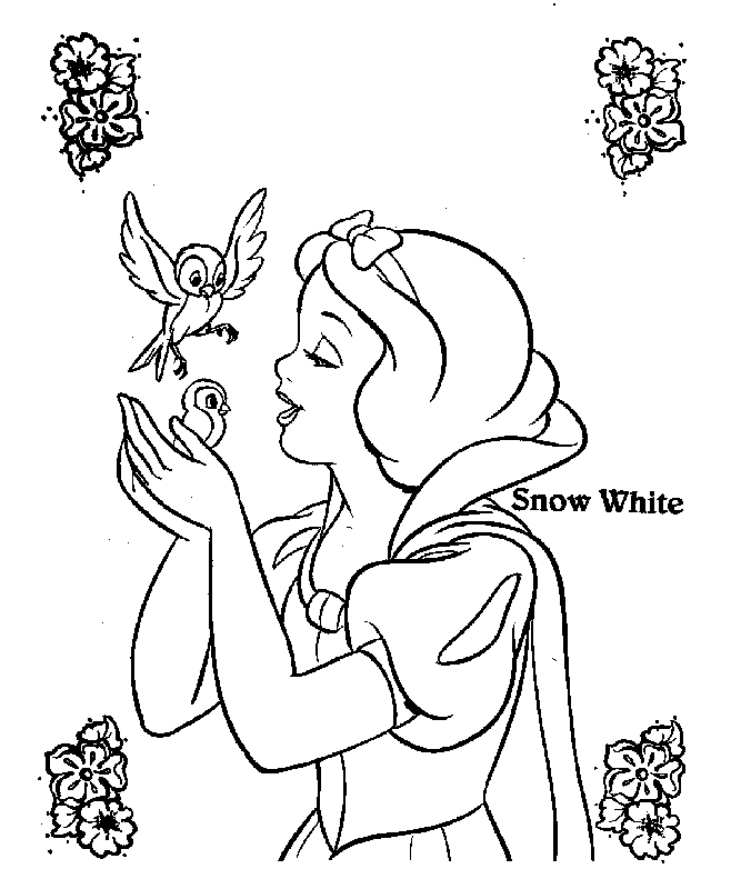Disney Snow White 9 Cool Coloring Page