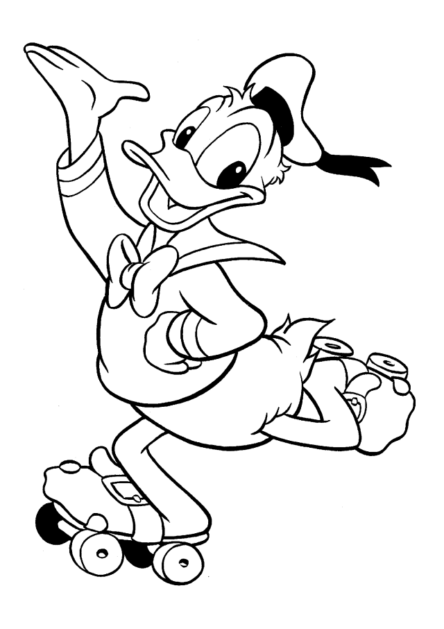 Cool Donald Duck 1 Coloring Page