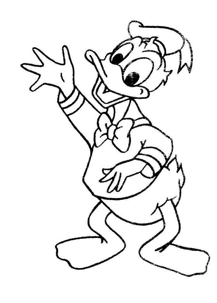 Donald Duck 10 Cool Coloring Page