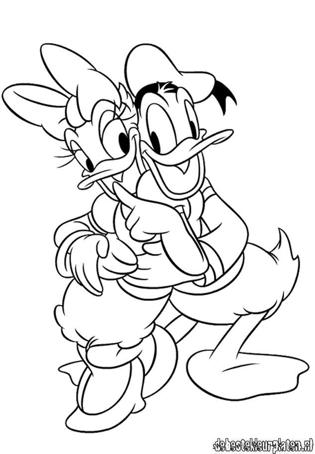 Donald Duck 11 For Kids Coloring Page