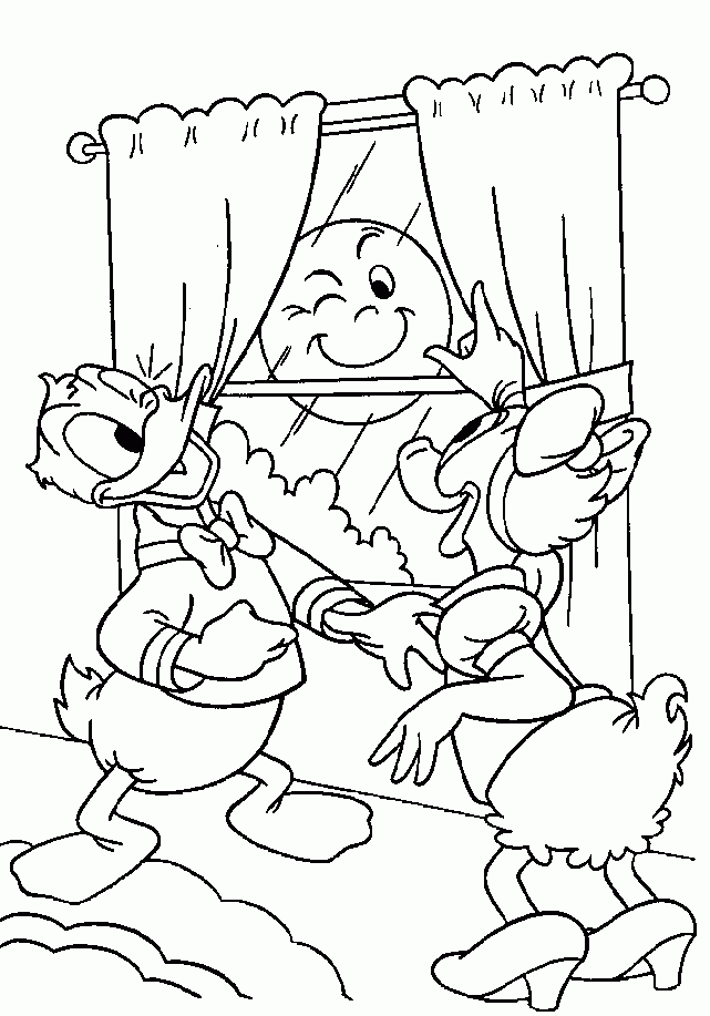 Donald Duck 12 Cool Coloring Page