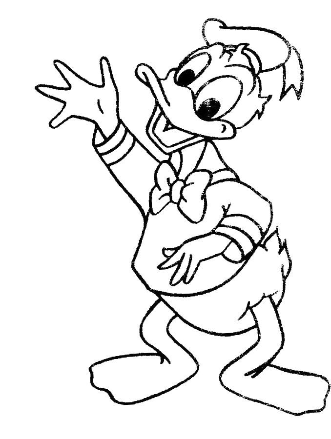 Donald Duck 16 Cool Coloring Page