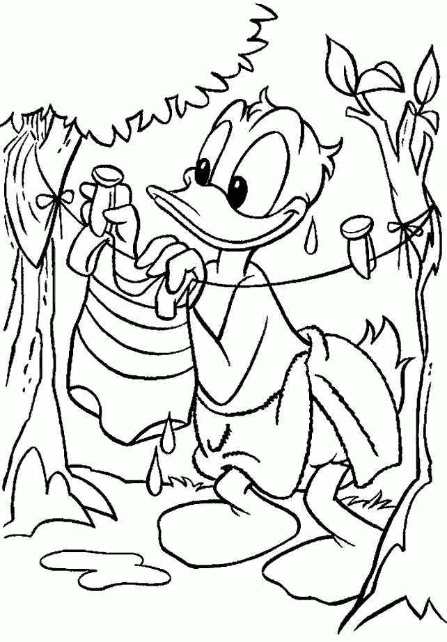 Donald Duck 18 Cool Coloring Page