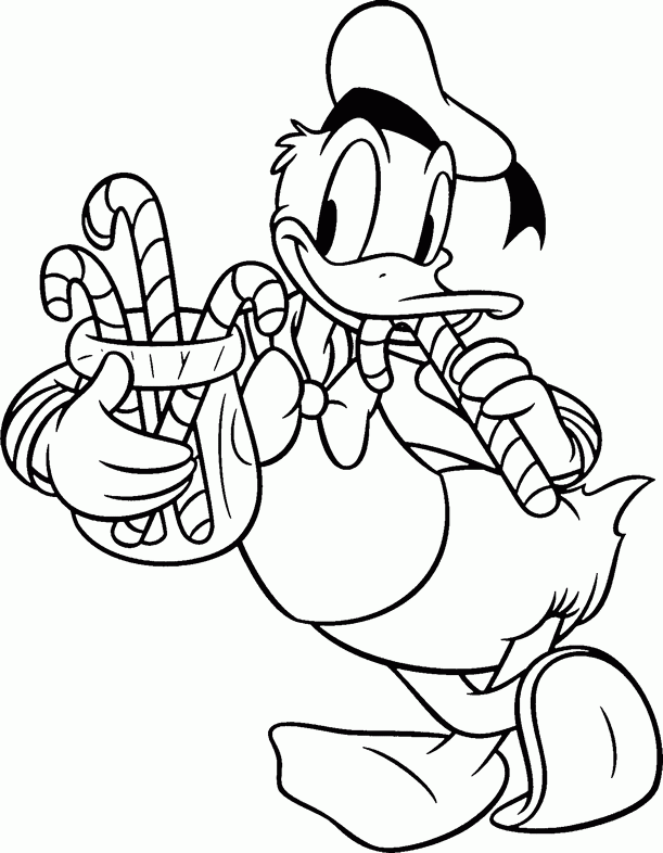 Donald Duck 23 For Kids Coloring Page