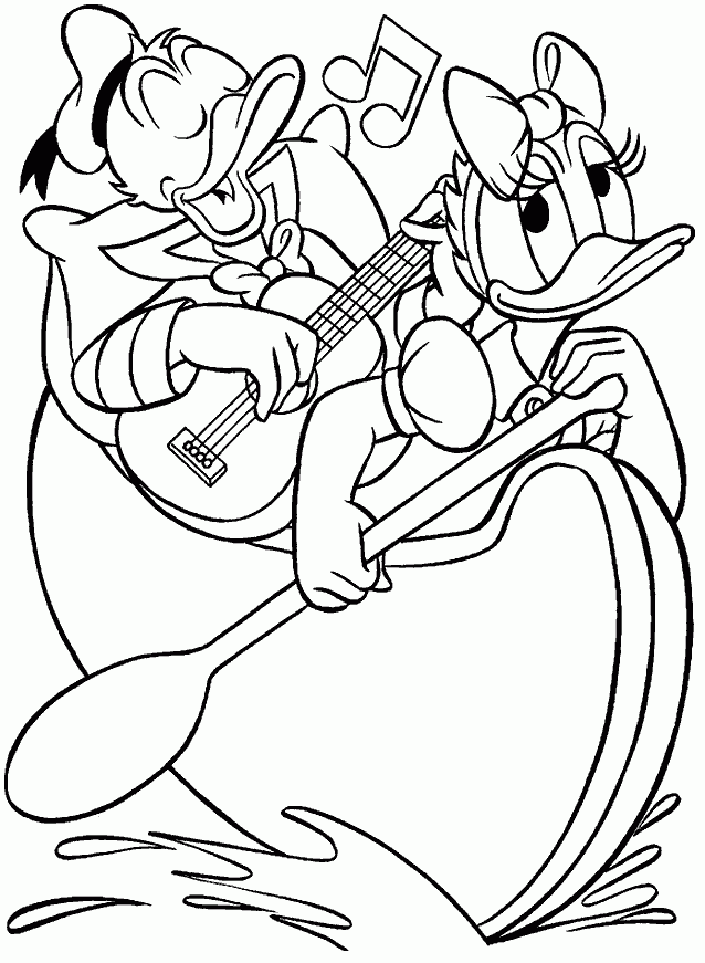 Donald Duck 24 Cool Coloring Page