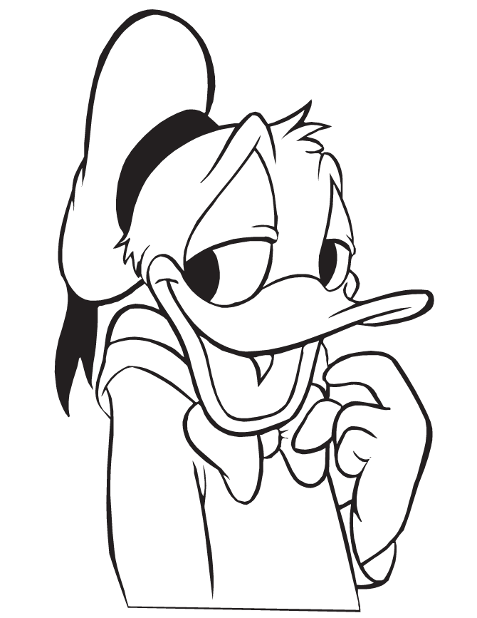 Cool Donald Duck 25 Coloring Page