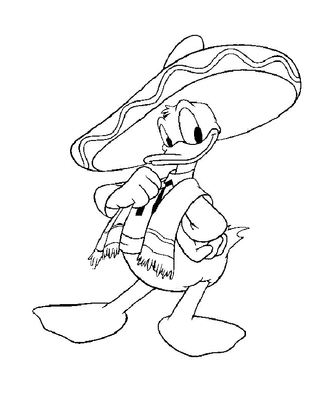 Donald Duck 28 Cool Coloring Page