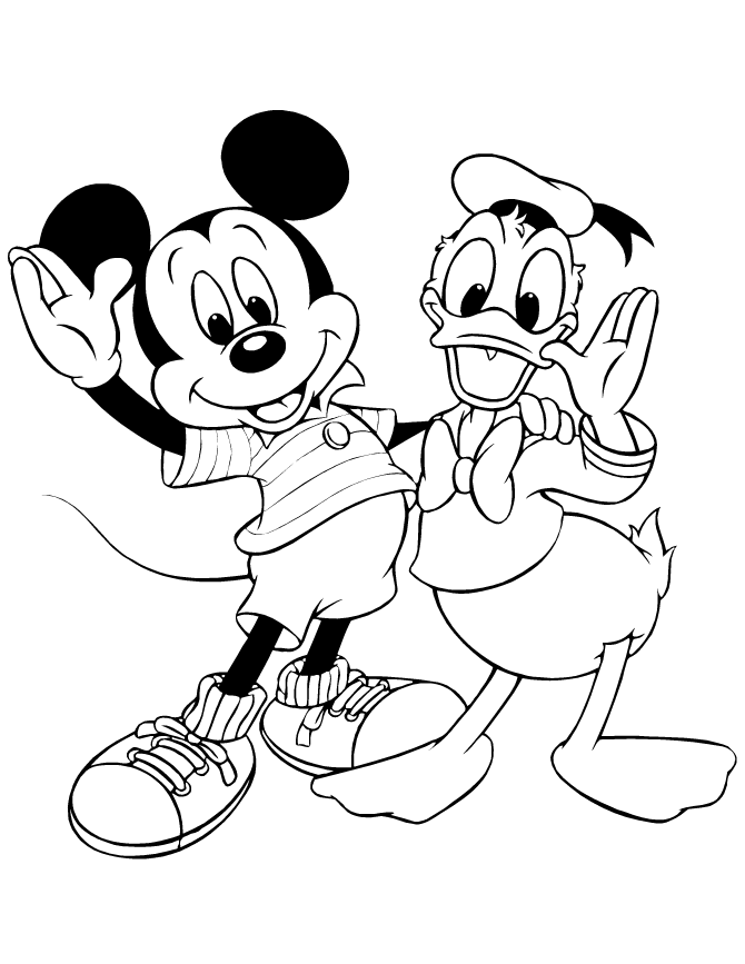 Donald Duck 32 Cool Coloring Page