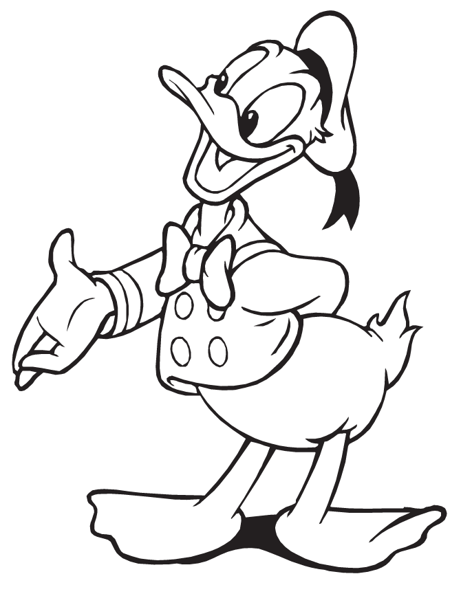Cool Donald Duck 33 Coloring Page