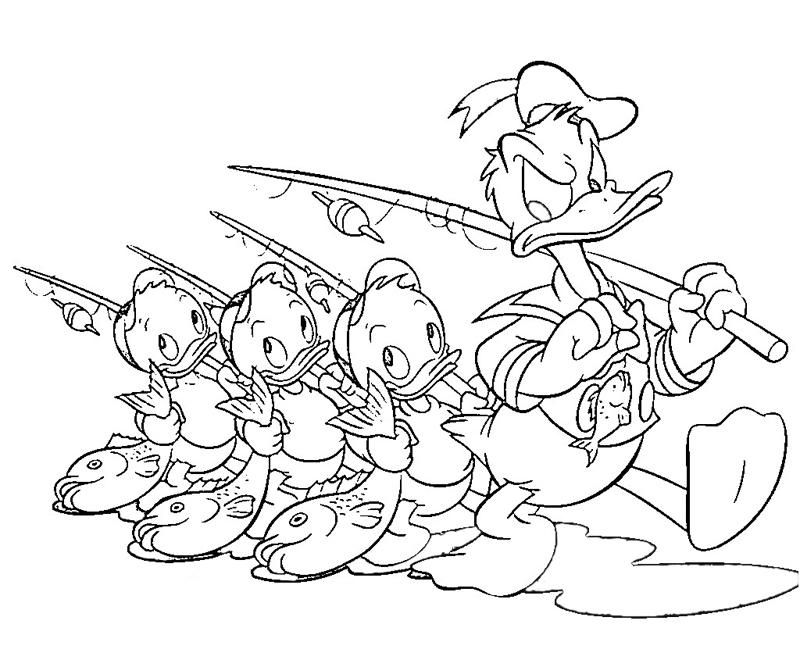 Donald Duck 34 Cool Coloring Page