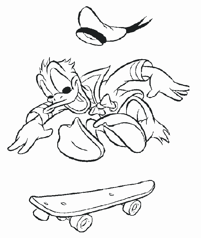 Donald Duck 38 Cool Coloring Page