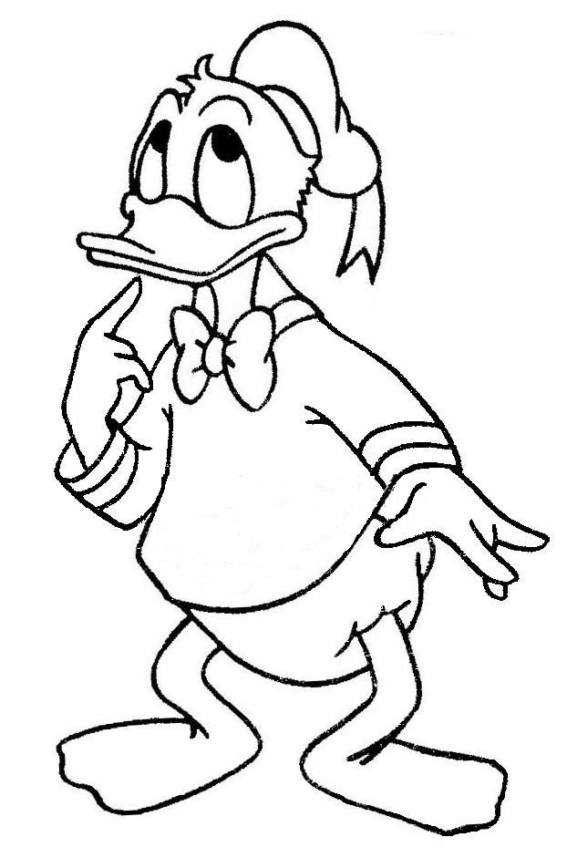Cool Donald Duck 9 Coloring Page