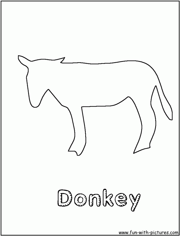 Donkey 12 Cool Coloring Page