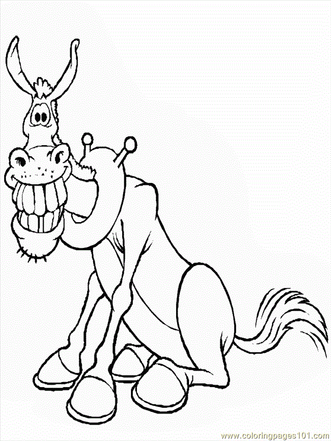 Donkey 18 Cool Coloring Page