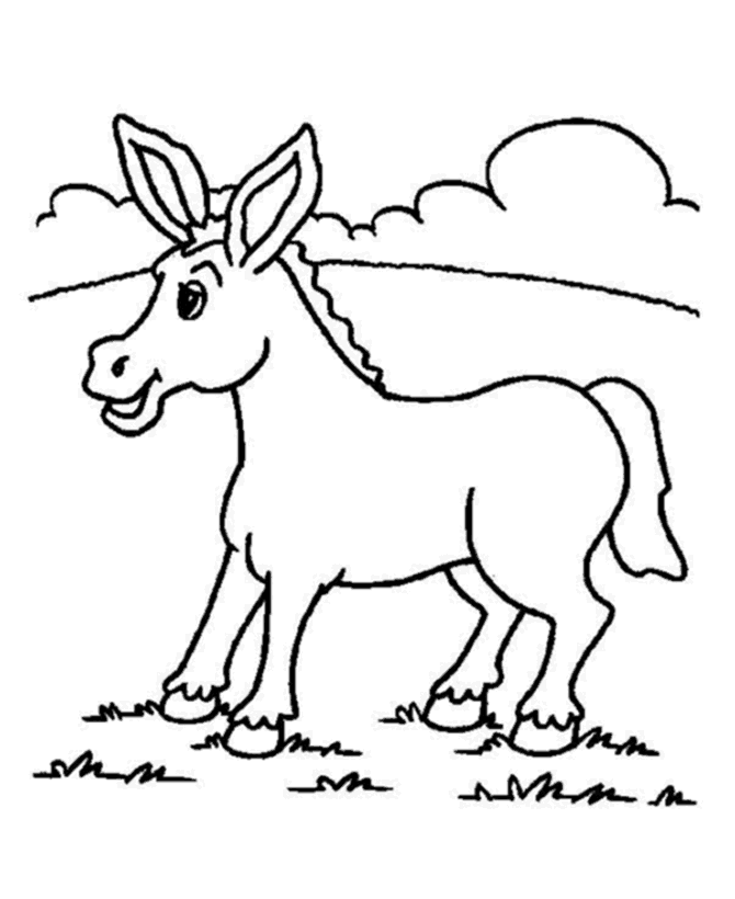 Donkey 8 Cool Coloring Page