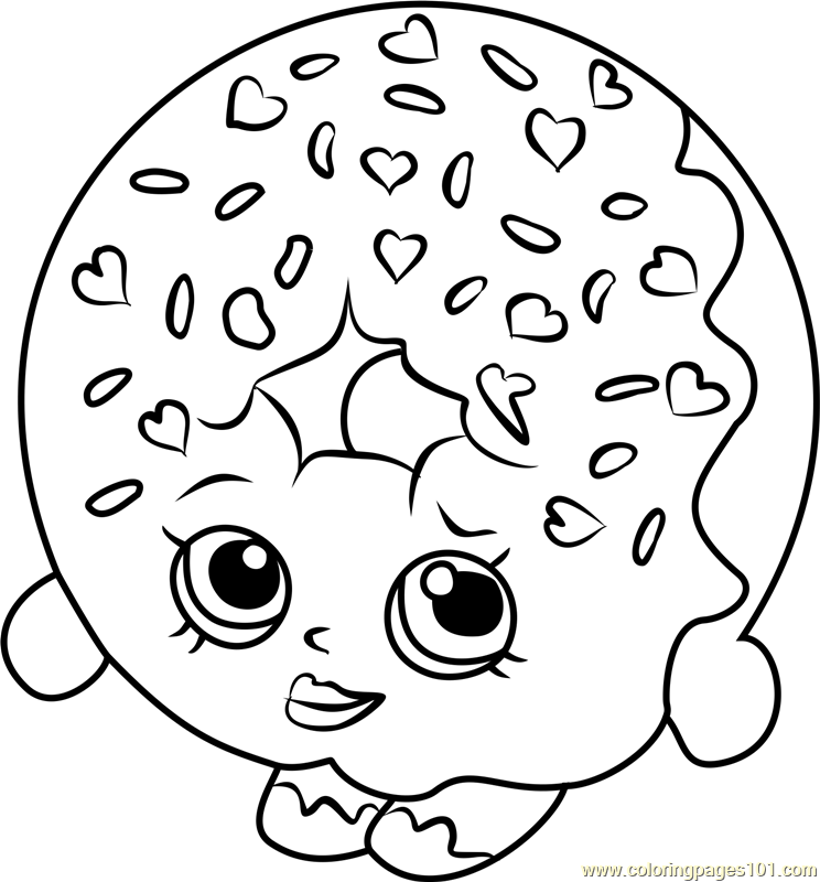 Donut 15 Cool Coloring Page