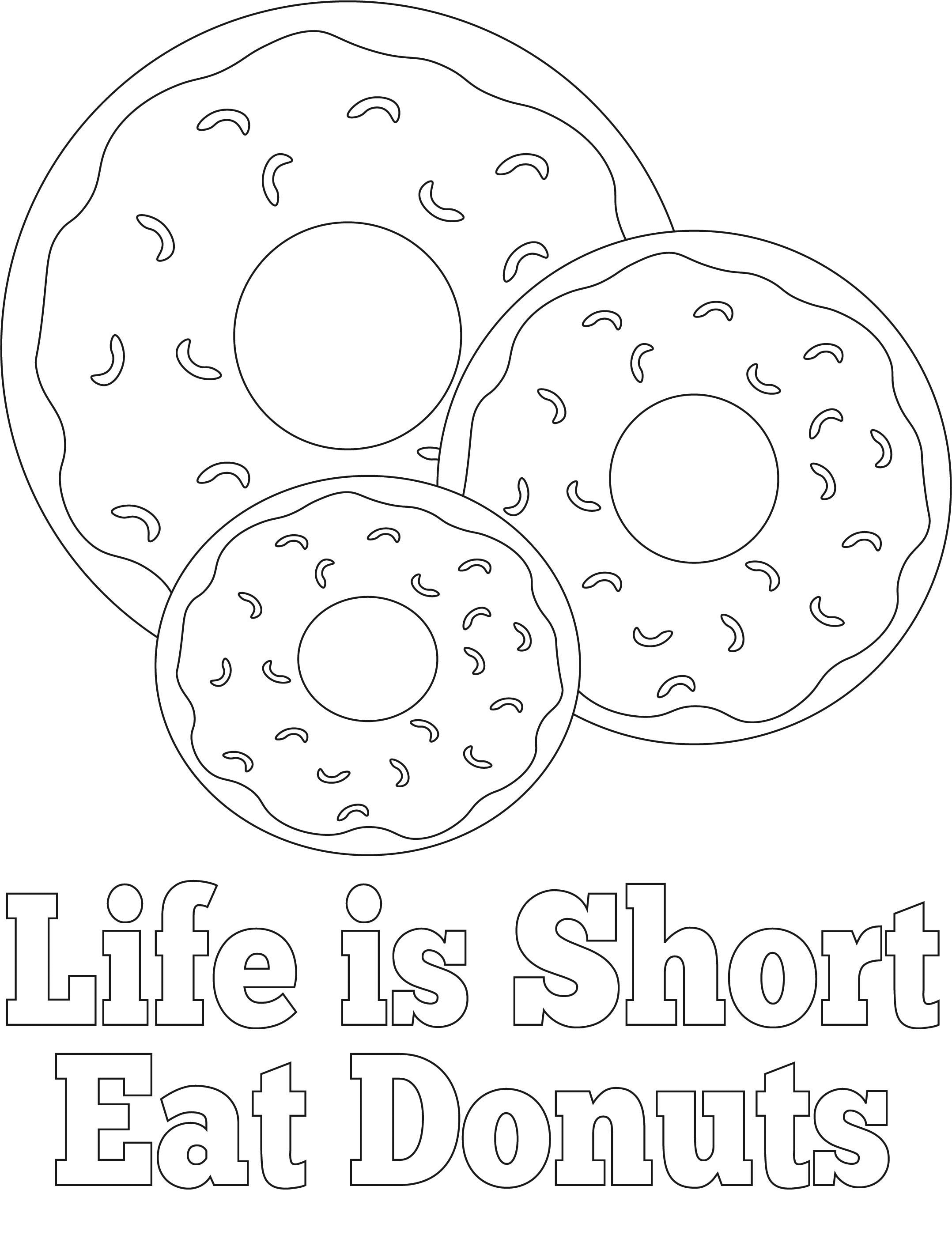 Donut 20 Coloring Pages   Coloring Cool