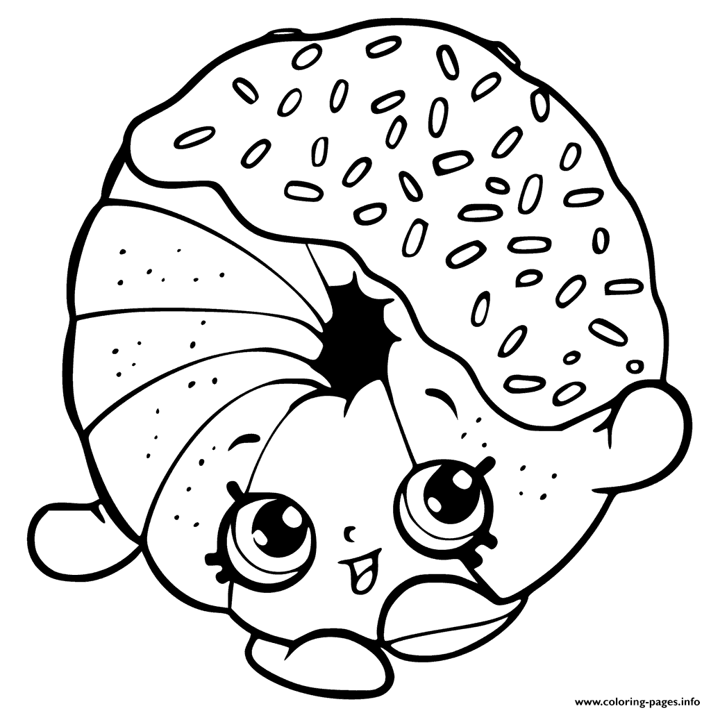 Donut 21 Cool Coloring Page